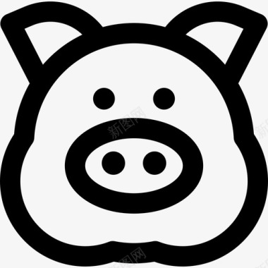 猪动物13直系图标图标