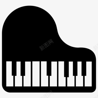 钢琴大钢琴和声图标图标