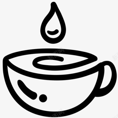 热咖啡饮料拿铁图标图标