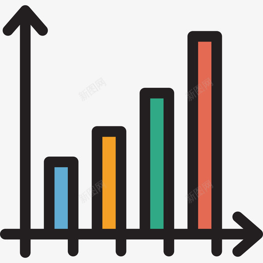 条形图图表方案线颜色图标svg_新图网 https://ixintu.com 图表方案 条形图 线颜色
