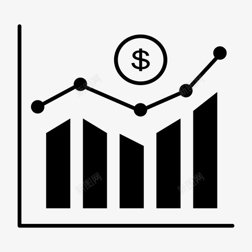 金融图表汇率图标svg_新图网 https://ixintu.com 图表 增长 汇率 金融