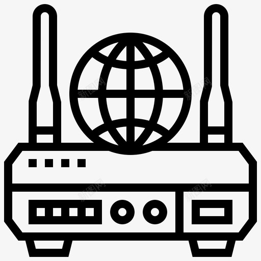 路由器通信互联网图标svg_新图网 https://ixintu.com 互联网 技术 网络 网络托管线 路由器 通信