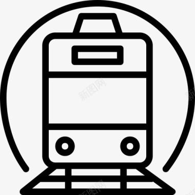 火车运输3直线图标图标