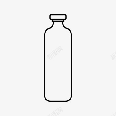 一瓶水干净的冷的图标图标