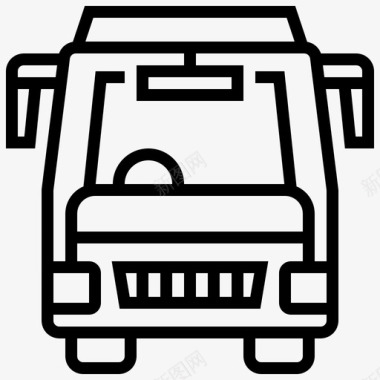 公共汽车汽车运输工具图标图标