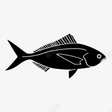梭鱼鱼海洋图标图标