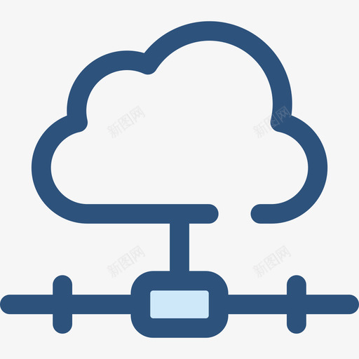 云计算通信13蓝色图标svg_新图网 https://ixintu.com 云计算 蓝色 通信13