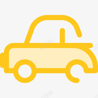 轿车运输10黄色图标图标