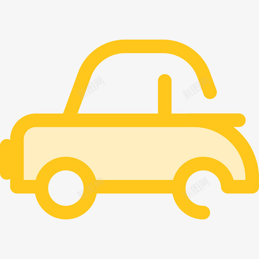 轿车运输10黄色图标svg_新图网 https://ixintu.com 轿车 运输10 黄色