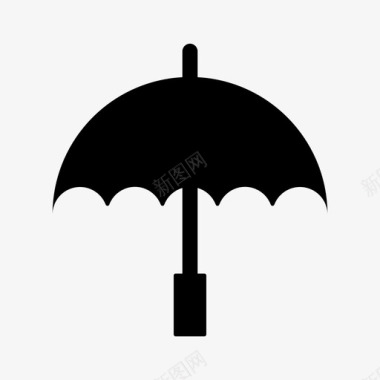 伞气候预报图标图标