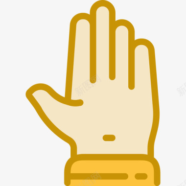 手手势2线颜色图标图标