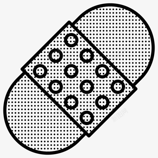 膏药药图标svg_新图网 https://ixintu.com 膏药 药