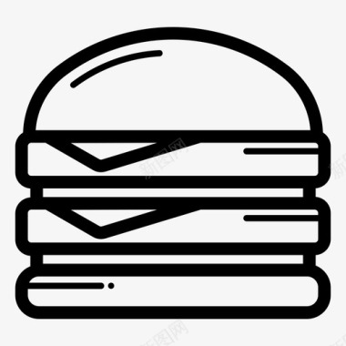汉堡烧烤面包图标图标