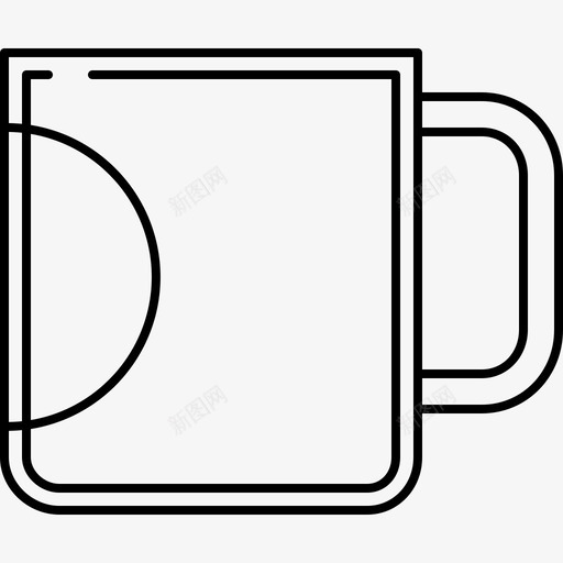 咖啡杯食品和饮料8128px线图标svg_新图网 https://ixintu.com 128px线 咖啡杯 食品和饮料8