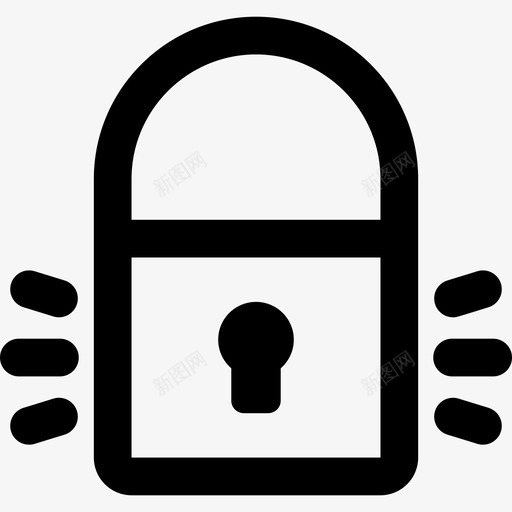 挂锁计算机安全5线性图标svg_新图网 https://ixintu.com 挂锁 线性 计算机安全5