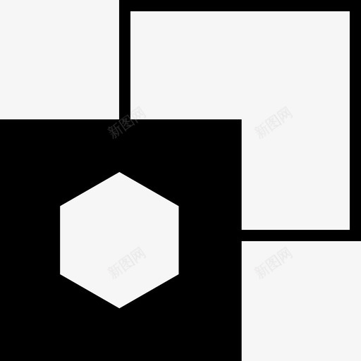 正方形抽象元素填充图标svg_新图网 https://ixintu.com 填充 抽象元素 正方形