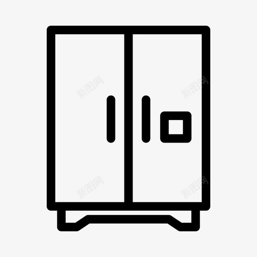 冰箱分配器门图标svg_新图网 https://ixintu.com 冰 冰箱 分配器 电子 门
