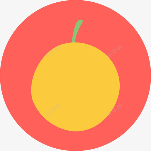 橘子食物夏日水果图标svg_新图网 https://ixintu.com 夏日水果 橘子 食物