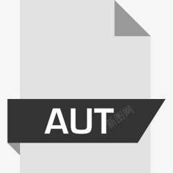 autAut文档文件扩展名平面图标高清图片