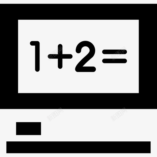 黑板教育资产填充图标svg_新图网 https://ixintu.com 填充 教育资产 黑板