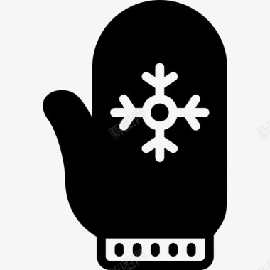连指手套冬季3填充图标图标