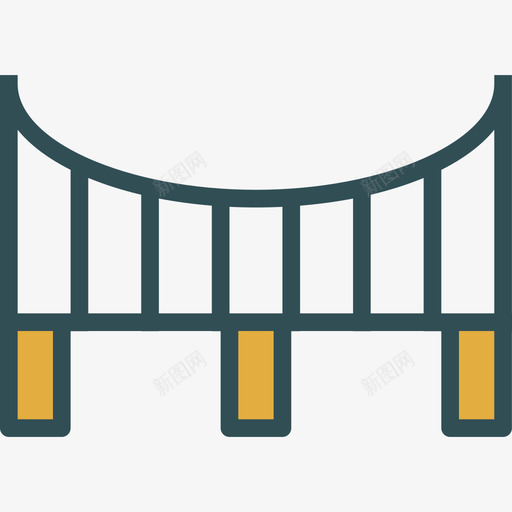 桥梁8号楼线形颜色图标svg_新图网 https://ixintu.com 8号楼 桥梁 线形颜色