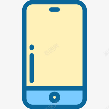 智能手机电话线颜色图标图标