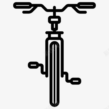 自行车车把骑自行车图标图标