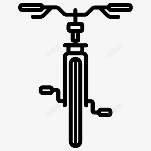 自行车车把骑自行车图标svg_新图网 https://ixintu.com 自行车 车把 轮子 骑自行车