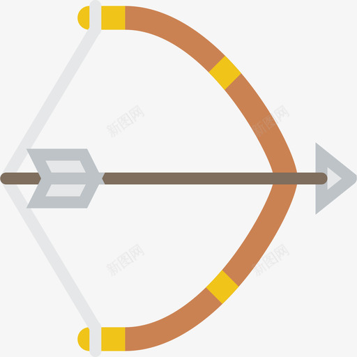 弓野生西部收集2扁平图标svg_新图网 https://ixintu.com 弓 扁平 野生西部收集2