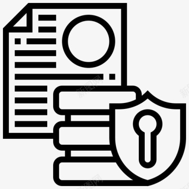 数据保护数据库安全图标图标