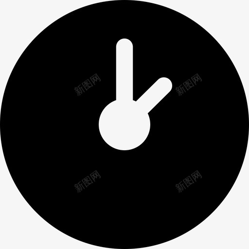 时钟工作效率人类象形图填充图标svg_新图网 https://ixintu.com 填充 工作效率人类象形图 时钟