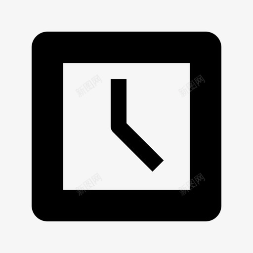 时钟指针时间图标svg_新图网 https://ixintu.com 指针 时钟 时间 用户界面固态图标集 计时器