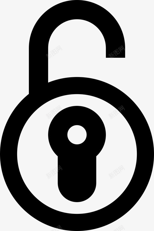 解锁密码安全图标svg_新图网 https://ixintu.com 安全 密码 环游世界 解锁