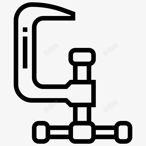 夹具夹子建筑图标svg_新图网 https://ixintu.com 夹具 夹子 工具 建筑 施工工具线