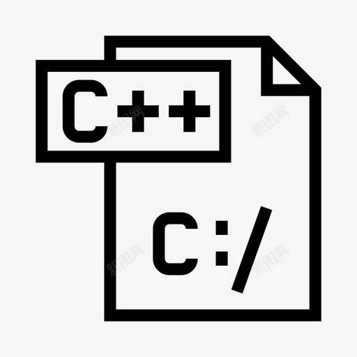 编程文件c编码图标svg_新图网 https://ixintu.com c 文件 编码 编程文件 编程线
