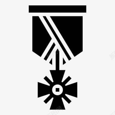 英勇勋章徽章军队图标图标