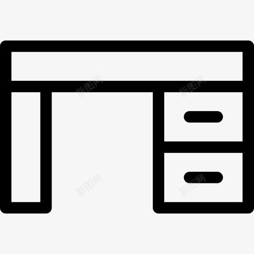 书桌家具和家居用品学习收藏图标svg_新图网 https://ixintu.com 书桌 学习收藏 家具和家居用品