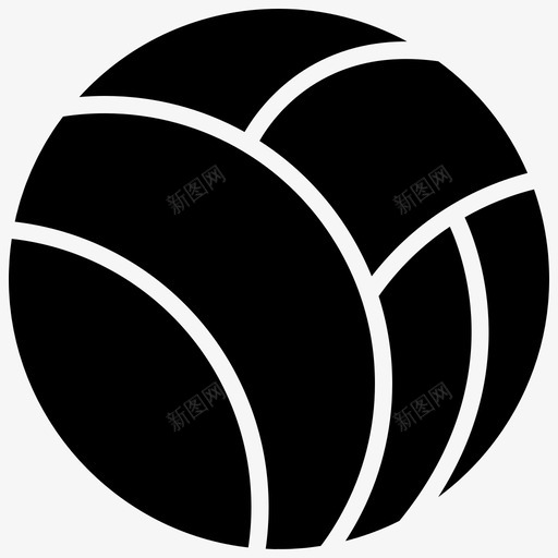 截击球游戏网图标svg_新图网 https://ixintu.com 截击球 游戏 球和运动元素 网 运动