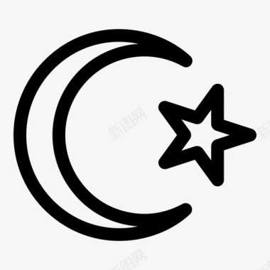 穆斯林伊斯兰教宗教图标图标