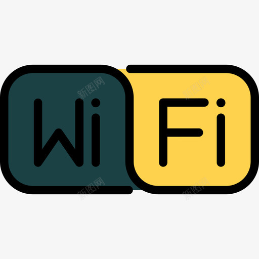 Wifi信号通信和媒体3线性彩色图标svg_新图网 https://ixintu.com Wifi信号 线性彩色 通信和媒体3