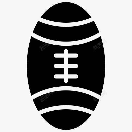 美式橄榄球橄榄球球和运动元素图标svg_新图网 https://ixintu.com 橄榄球 球和运动元素 美式橄榄球