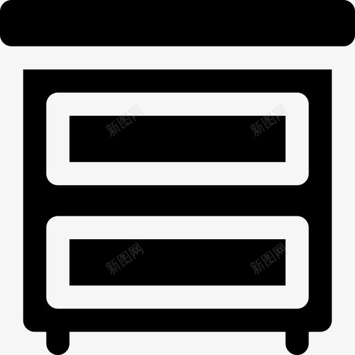 床头柜家具17已填充图标svg_新图网 https://ixintu.com 家具17 已填充 床头柜