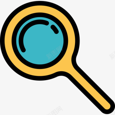 搜索搜索引擎优化图标集线性颜色图标