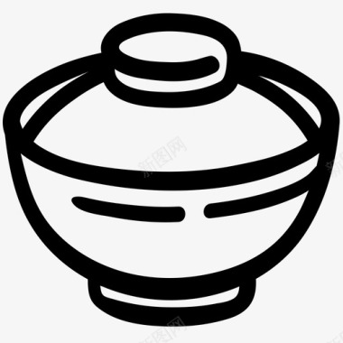 日本汤食品日本食品图标图标