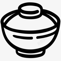 味噌汤日本汤食品日本食品图标高清图片