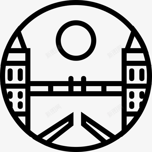 伦敦桥纪念碑5号直线图标svg_新图网 https://ixintu.com 伦敦桥 直线 纪念碑5号