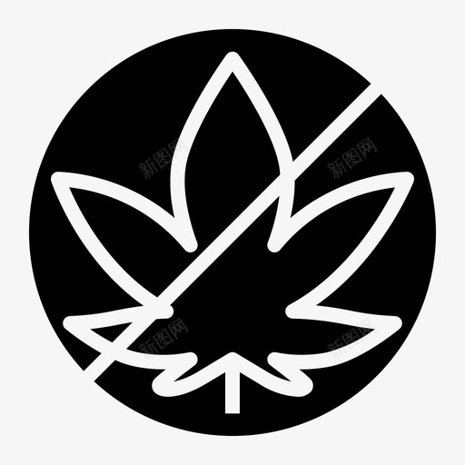 禁止大麻非法禁止图标svg_新图网 https://ixintu.com 医用大麻 禁止 禁止大麻 签名 非法
