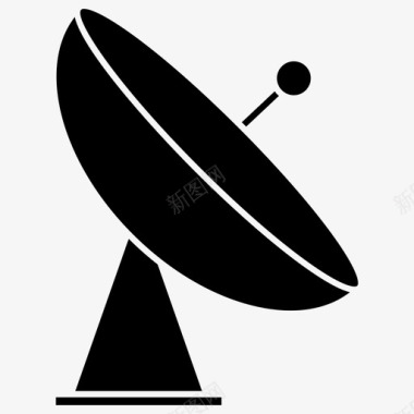 卫星接收器电子符号图标图标