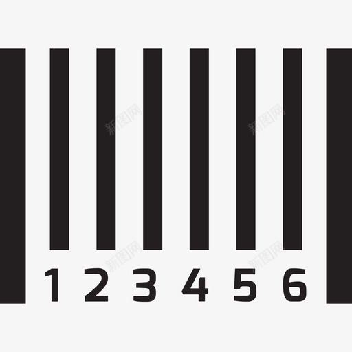 条形码商业购物收集图标svg_新图网 https://ixintu.com 商业 条形码 购物收集
